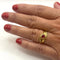 Bague 53 Bague entrelacée rubis et diamants en or jaune 18 carats 58 Facettes