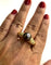 Bague 63 Bague perle de Tahiti et diamants en or jaune 18 carats 58 Facettes