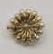 Broche Broche en or jaune 18 carats avec perles de culture et diamants 58 Facettes