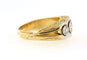 Bague 58 Bague tank en or jaune et diamants taille ancienne 58 Facettes 5687s