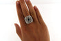 Bague 65 Bague Art déco en platine avec saphir et diamants 58 Facettes 6165c