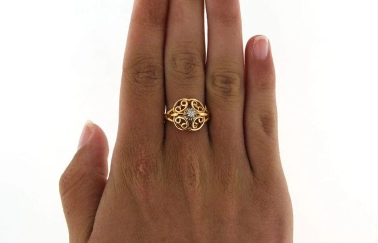 Bague 56 Bague tank en or jaune 18 carats avec diamant 58 Facettes 6363s