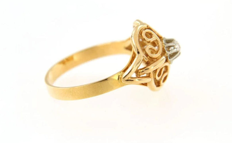 Bague 56 Bague tank en or jaune 18 carats avec diamant 58 Facettes 6363s