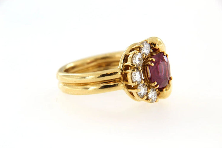 Bague 49 Mauboussin - Bague en or jaune 18 ct rubis et diamants 58 Facettes 6470v