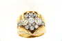 Bague 55 Bague tank en or jaune 18 carats et diamants 58 Facettes 4800p