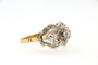 Bague 53 Bague marguerite en or jaune et gris 18 ct, diamants 58 Facettes 6506f