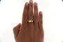 Bague 57 Bague jonc ancienne en or jaune 18 carats et diamant 58 Facettes 6498x