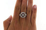 Bague 55 Bague Art déco en platine avec diamants et rubis calibrés 58 Facettes 6268b