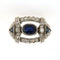Bague 52 Bague Art déco en platine, saphirs et diamants 58 Facettes 6020n