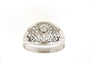 Bague 61 Bague Art déco en or jaune 18 carats et diamants 58 Facettes cfmcd