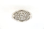 Bague 61 Bague Art déco en or jaune 18 carats et diamants 58 Facettes cfmcd