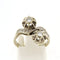 Bague 50 Bague Toi & Moi en or gris 18 carats et diamants 58 Facettes cfmcd