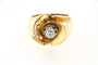 Bague 52 Bague tank en or jaune 18 carats et diamant 0,20 ct 58 Facettes cfmcd