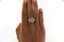 Bague 54 Bague Art déco en or gris 18 carats et diamants 58 Facettes 6471w