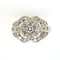 Bague 54 Bague Art déco en or gris 18 carats et diamants 58 Facettes 6471w