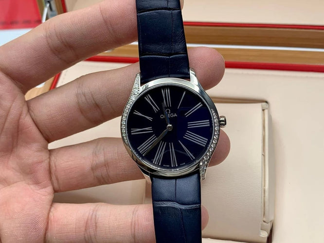 Montre Omega De Ville Trésor - Montre 39 mm quartz en acier 58 Facettes