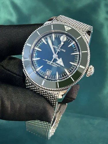 Montre Breitling Superocean Heritage B31 - Montre automatique 42 mm verte 58 Facettes AB3111361L1A1
