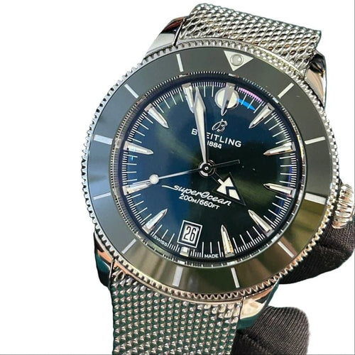 Montre Breitling Superocean Heritage B31 - Montre automatique 42 mm verte 58 Facettes AB3111361L1A1