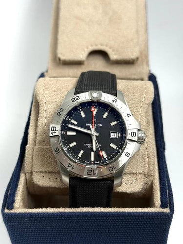 Montre Breitling Avenger - Montre automatique GMT 44 mm en acier 58 Facettes LBA