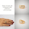 Bague 52 Bague demi-jonc en or jaune 18k avec 19 diamants 58 Facettes LOT 3581