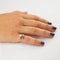 Bague 47.5 Bague toi & moi ancienne en or rose 18k, platine, perle et diamants 58 Facettes LOT 3096