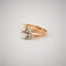 Bague 47.5 Bague toi & moi ancienne en or rose 18k, platine, perle et diamants 58 Facettes LOT 3096