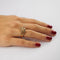 Bague 59 Bague vintage bombée en or jaune 18k et diamants 58 Facettes LOT 491