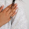 Bague 48 Bague vintage en or gris 18k, saphirs et diamants 58 Facettes LOT 3701