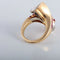 Bague 52 Bague Toi & Moi fleur d’arum en or jaune 18K, platine, rubis et diamants 58 Facettes