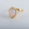 Bague 60 Bague cocktail en or jaune 18K avec opale et diamants 58 Facettes