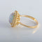 Bague 60 Bague cocktail en or jaune 18K avec opale et diamants 58 Facettes