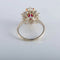 Bague 53 Bague en or blanc 18K avec rubis et diamants 58 Facettes