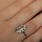 Bague 55 Solitaire - Bague en or blanc 18K avec diamant GIA 58 Facettes
