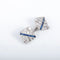 Boutons de manchette Boutons de manchette en platine - Diamants taille ancienne et saphirs 58 Facettes
