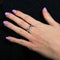 Bague 55 Bague feuille en or blanc 18K et diamants 58 Facettes