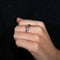 Bague 55 Bague feuille en or blanc 18K et diamants 58 Facettes