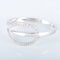 Bague 55 Bague feuille en or blanc 18K et diamants 58 Facettes