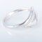 Bague 55 Bague feuille en or blanc 18K et diamants 58 Facettes