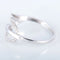 Bague 55 Bague feuille en or blanc 18K et diamants 58 Facettes