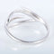 Bague 55 Bague feuille en or blanc 18K et diamants 58 Facettes