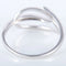 Bague 55 Bague feuille en or blanc 18K et diamants 58 Facettes
