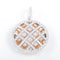 Pendentif Pendentif - Croisée de lignes en or blanc et jaune 18K et diamants 58 Facettes
