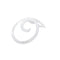 Pendentif Pendentif tourbillon en or blanc 18K et diamants 58 Facettes