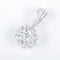 Pendentif Pendentif marguerite en or blanc 18K pavé de diamants 58 Facettes