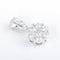 Pendentif Pendentif marguerite en or blanc 18K pavé de diamants 58 Facettes