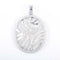 Pendentif Pendentif circulaire en or blanc 18K et diamants 58 Facettes