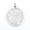 Pendentif Pendentif circulaire en or blanc 18K et diamants 58 Facettes