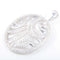 Pendentif Pendentif circulaire en or blanc 18K et diamants 58 Facettes