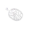 Pendentif Pendentif circulaire en or blanc 18K et diamants 58 Facettes