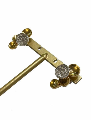 Boucles d'oreilles Boucles d'oreilles bulles tremblantes pavées de diamants en or 750 58 Facettes 360 00 300